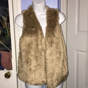 Faux fur vest